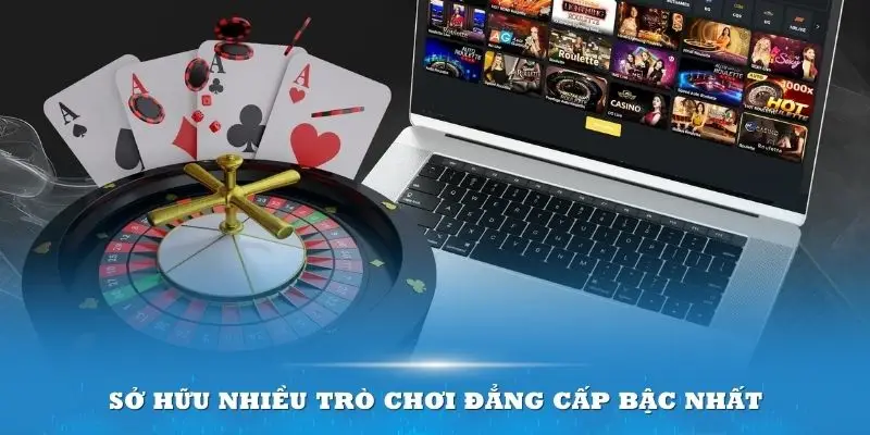 Sảnh game sở hữu nhiều trò chơi đẳng cấp bậc nhất